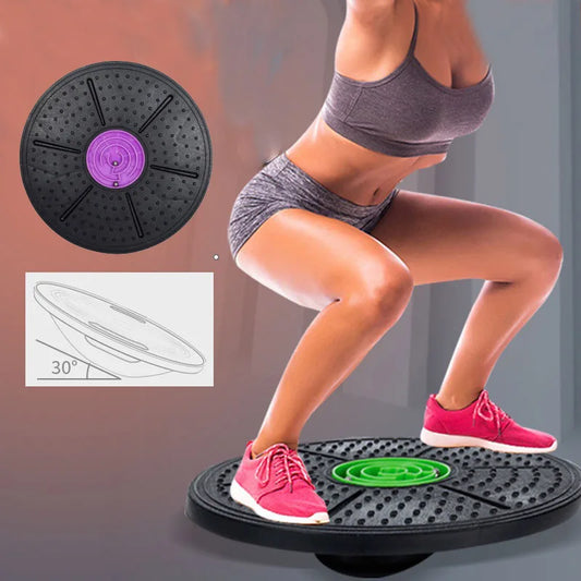 360° Yoga Balance Board – Waist Twisting Fitness Trainer, Core Strength & Flexibility Board for Home & Office