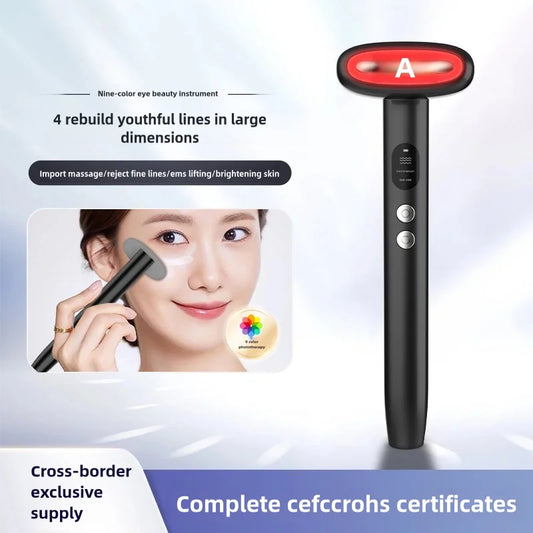 Eye Beauty Device With Long-Lasting Battery – 6-in-1 Multifunctional Eye Massager &amp; Brightening Tool